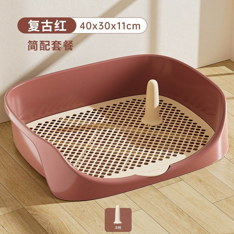 犬 トイレトレー 犬 トイレ ワイド 保護掃除が簡単 ペットトイレ トレーニングトイレ メッシュトレ メッシュトレー 犬トイレトレー 柱付き 訓練しやすい 飛び散