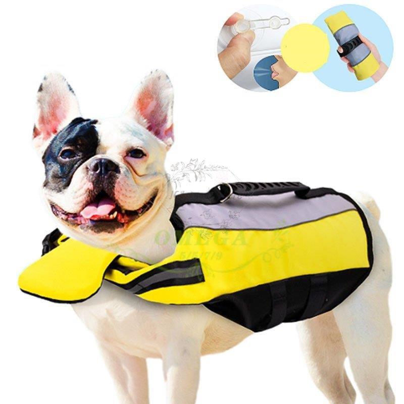中型犬 小型犬 プール ペットライフジャケット 救命胴衣 ライフベスト 犬用ライフジャケット 浮き輪 リハビリ 犬用浮き輪 海や川の水遊びに 事故防止 犬の服