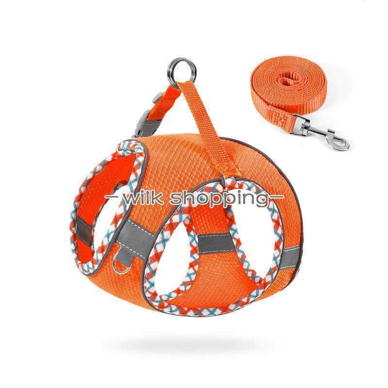 限定SALE!犬 犬ハーネス ハーネス リード付き 犬用 猫用 ペット おしゃれ 脱げない かわいい 小型 中型 大型 メッシュ 胴輪 散歩