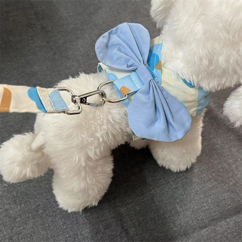 ペットの薄い蝶結びの胸のベルトの牽引ロープのテディは熊の小型犬の犬の猫の夏の外出の服より メガ割ワンピースパンツトートバッグ