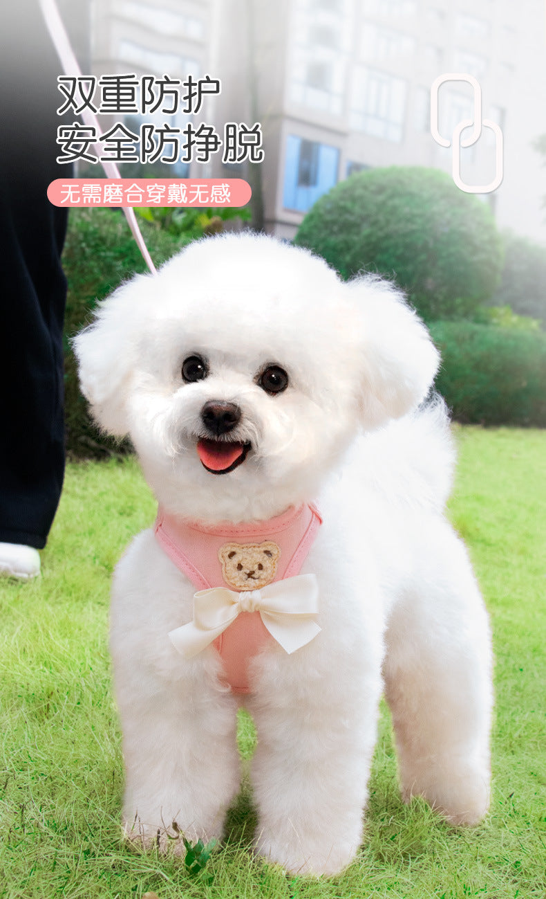 お出かけ 猫用 ハーネス 軽量 ペット用品 簡単装着 犬 ペットハーネス お散歩 小型犬 犬用ハーネス 中型犬 2点セット おしゃれ 51 リーシュ ハーネスリードセット 胴輪 ネコ用ハーネス リード