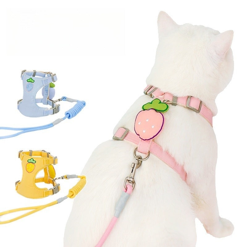 ペットハーネス 犬用 ハーネスリードセット 猫用 小型犬 ペット用品 犬 シンプル 中型犬 簡単装着 軽量 ハーネス 2点セット リーシュ 78 胴輪 お散歩 ネコ用ハーネス おしゃれ お出かけ リー