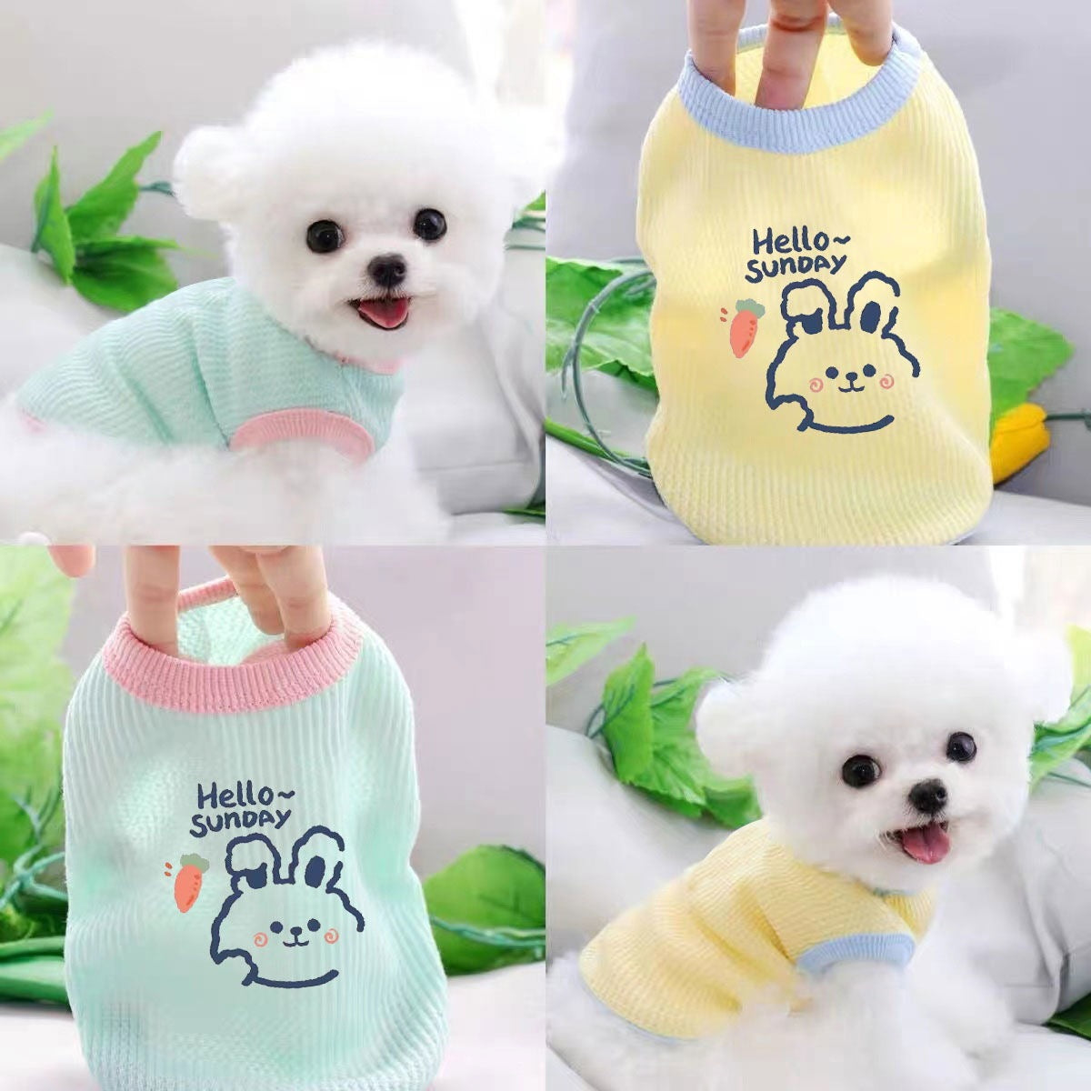 子犬の犬の服夏薄い猫テディビビ Kirky ポメラニアン小型犬子犬春ペット ベスト