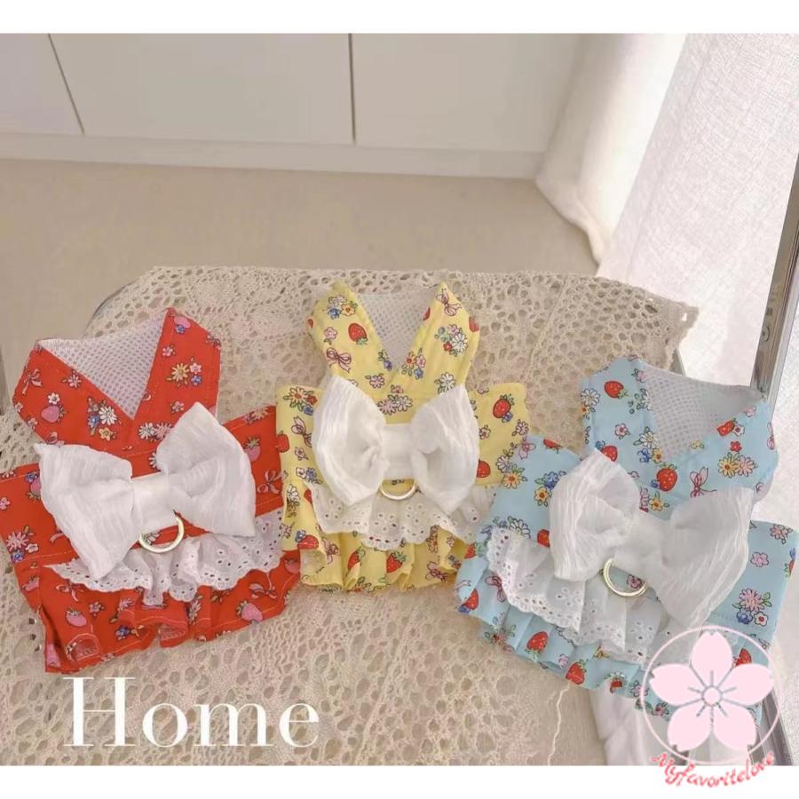 高級な質感 ペット 服 安い 犬 春 夏 フリル ワンピース かわいい 可愛い ハイブランド 猫 ドッグウェア