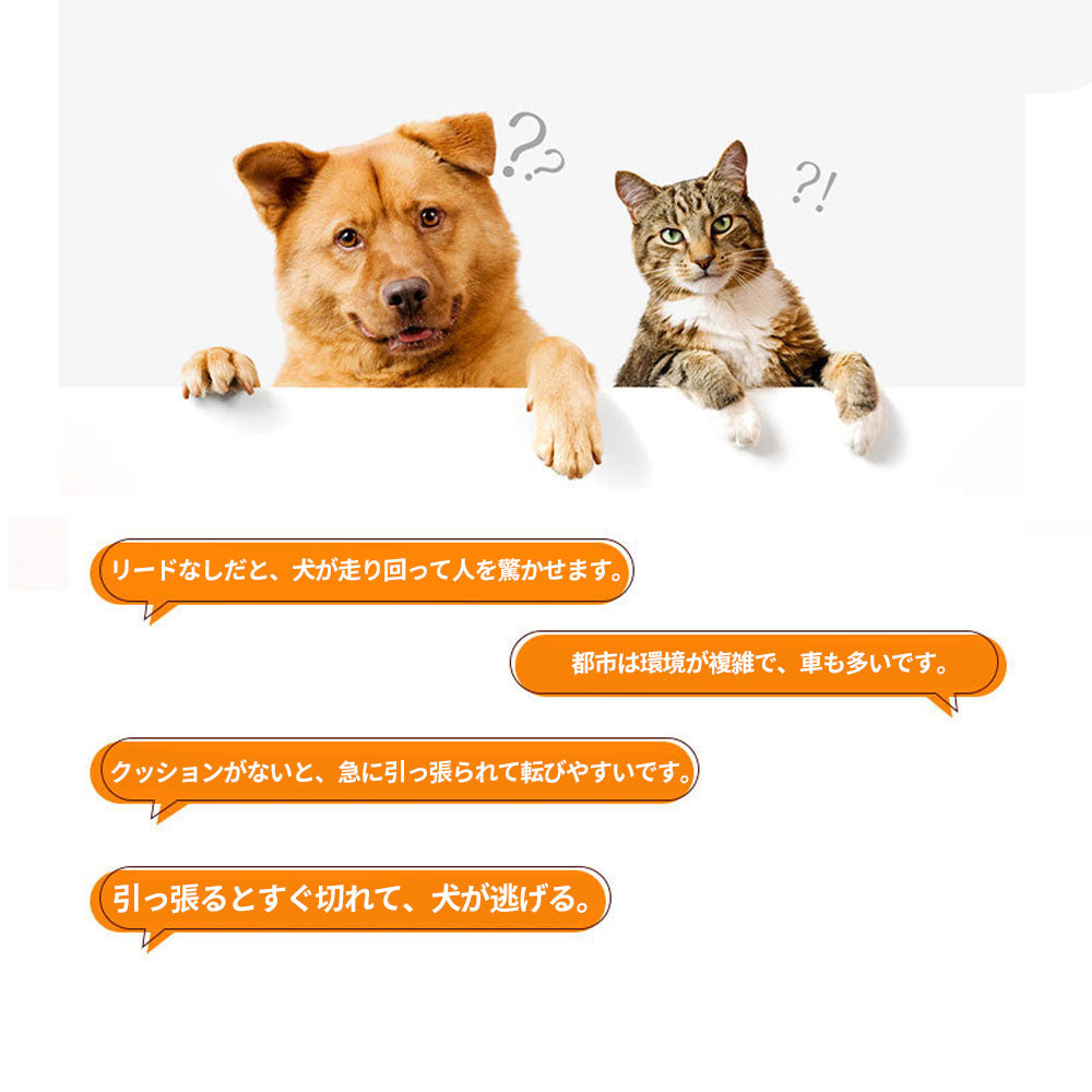 3日で出荷 自動伸縮ペット用リード ゴミ袋ホルダー付き 中大型犬対応 散歩用リード 猫犬兼用 アウトドア 携帯便利 爆走防止タイプ 3M/5M/8M