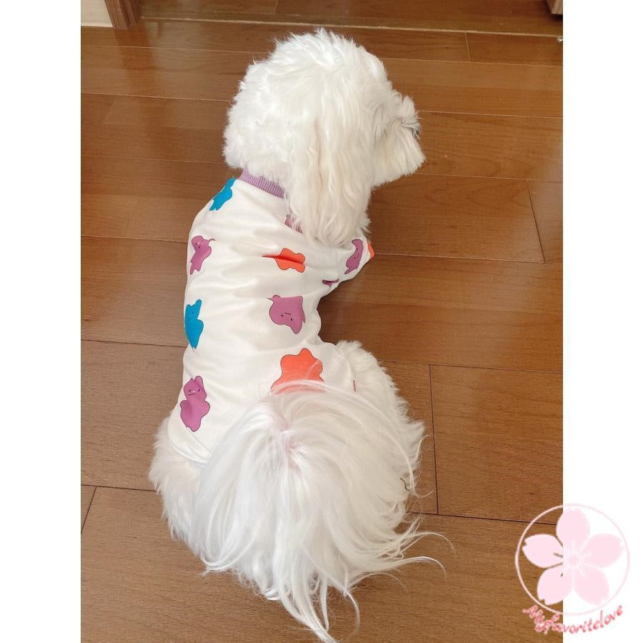 人気商品超目玉 ペット 服 安い 犬 春 夏 秋 Tシャツ くま 柄 かわいい 可愛い ハイブランド 猫 ドッグウェア