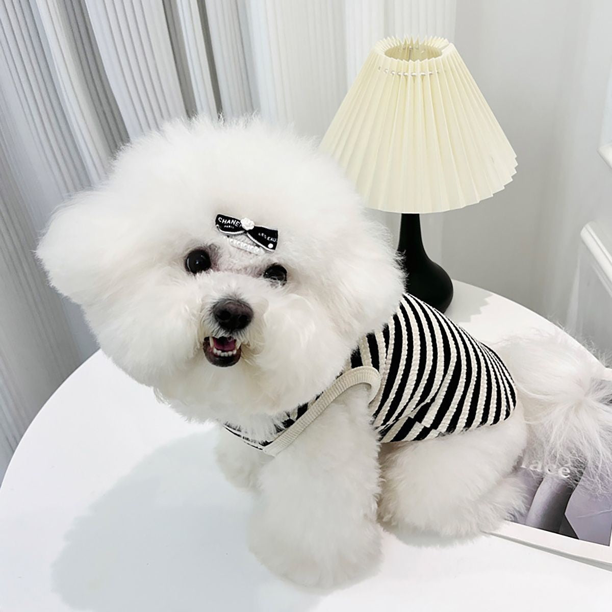 ペット服 ストライプベスト テディ ビションフリーゼ ポメラニアン 小型犬&中型犬 キャット&ドッグウェア 犬 服 犬の服 犬 洋服 犬の服夏 犬洋服