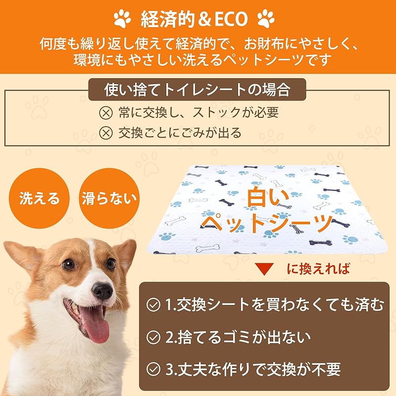 【即納】LOOBANI 2枚セット 犬 猫用洗えるペットシーツ おしっこマット ペット用 トイレ下敷きマット 速乾 滑り止め 繰り返し使える (29*29CM, 2枚セット)