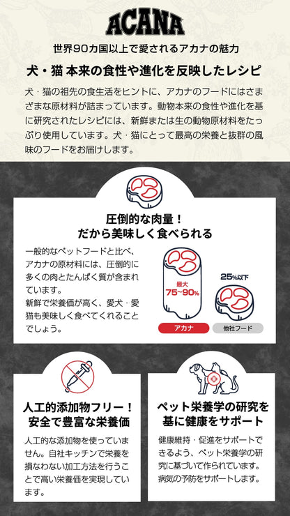 <a href="https://www.qoo10.jp/gmkt.inc/Search/brand.aspx?brandno=123886" target="_blank" class="title_brand" id="btn_brand" title="ACANA(PET)">ACANA(PET)</a>クラシック ワイルドコーストレシピ 2kg ドッグフード