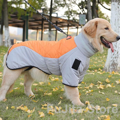 ペット服 犬服 ドッグウェア ダウンジャケット 大型犬防寒 秋冬 ワンちゃん服 大型犬 保温 防水 犬のコート 中綿ジャケット 裏起毛 二つ足 冬 暖かい服 愛犬用