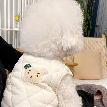 ペット服 犬の服 犬猫服 厚手 テディビーベア ヨークシャー 小中型犬 服 快適 ペット用品 犬用品 散歩 防寒 秋冬服