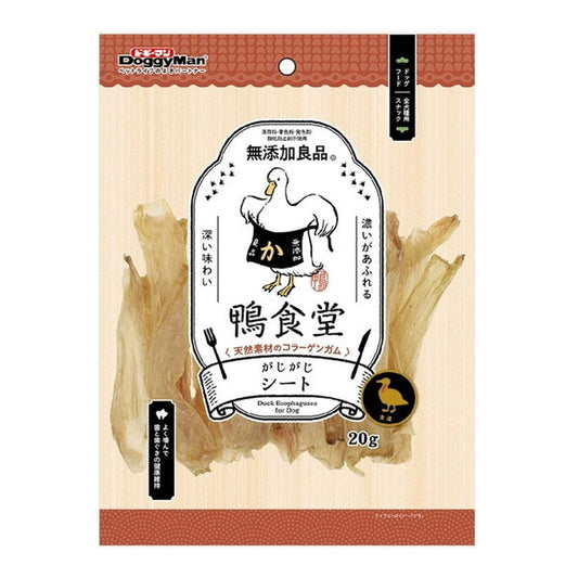 <a href="https://www.qoo10.jp/gmkt.inc/Search/brand.aspx?brandno=25753" target="_blank" class="title_brand" id="btn_brand" title="ドギーマン">ドギーマン</a>鴨食堂 がじがじシート 20g