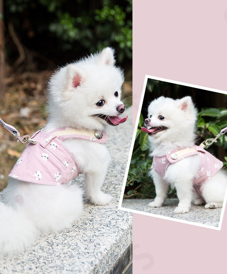 <a href="https://www.qoo10.jp/gmkt.inc/Search/brand.aspx?brandno=107992" target="_blank" class="title_brand" id="btn_brand" title="CPDDITS">CPDDITS</a>犬 猫 ハーネス リードセット ベスト ペット 胴輪 ふっくら生地 服 キャット ドッグ メッシュ