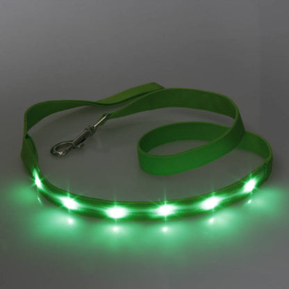 リード 光る LEDライト 犬 猫 ドッグ キャット 小型犬 中型犬 大型犬 ペット用品 ペットグッズ 電池式 ボタン電池 牽引紐 平紐 リーシュ 夜