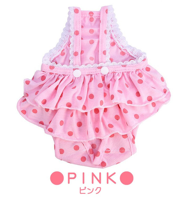 <a href="https://www.qoo10.jp/gmkt.inc/Search/brand.aspx?brandno=124379" target="_blank" class="title_brand" id="btn_brand" title="マナーウェア">マナーウェア</a>介護 犬 オムツカバー トイレ 犬の服 フリル 服 マーキング防止 ドッグウェア マナーパンツ マナーウェア マナーベルト しつけ マナーバンド