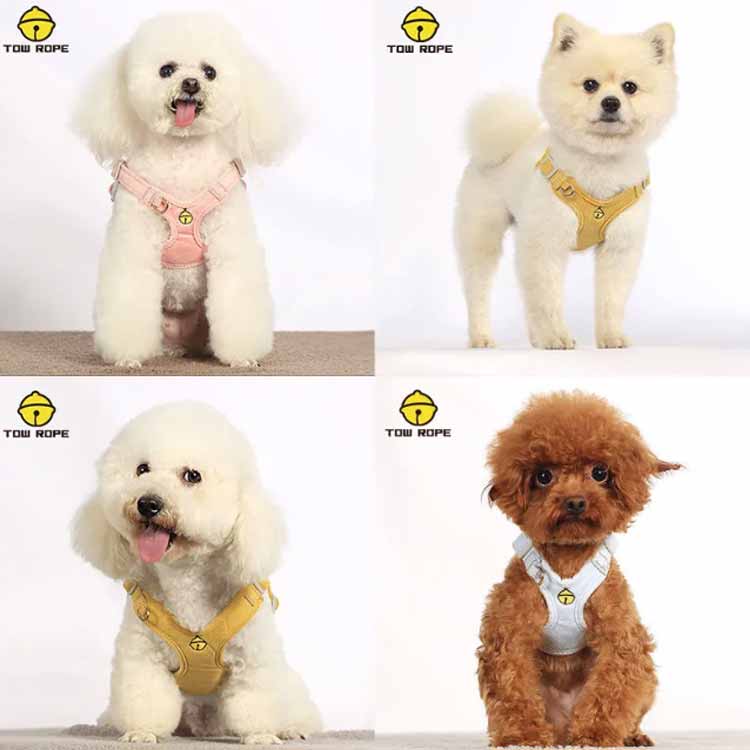犬用 ハーネス リードセット 犬 小型犬 中型犬 胴輪 リード付 お出かけ 簡単装着 おしゃれ かわいい 胸背 ペット用品 ドッグウェア シンプル いぬ 犬具 チワワ プードル お散歩グッズ 脱げない