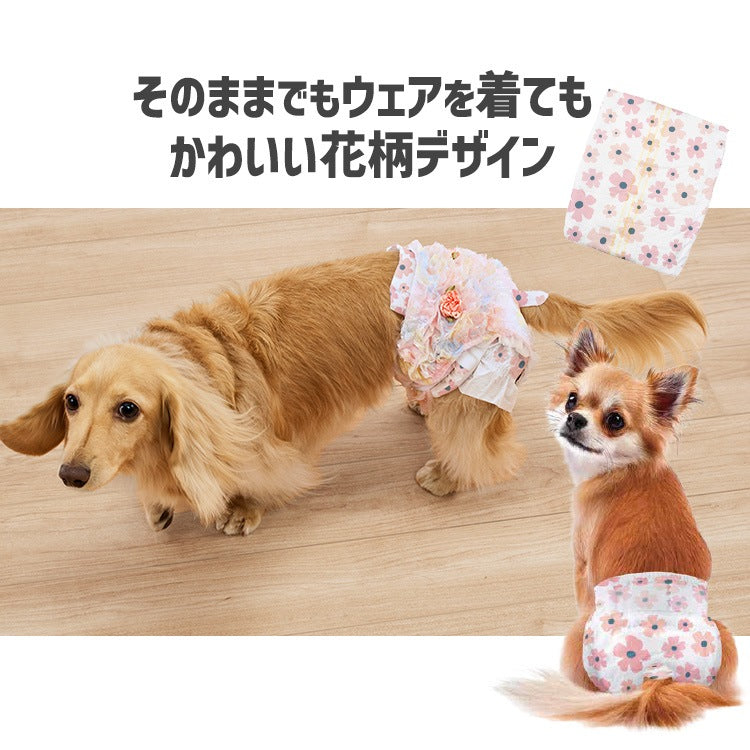 <a href="https://www.qoo10.jp/gmkt.inc/Search/brand.aspx?brandno=49458" target="_blank" class="title_brand" id="btn_brand" title="アイリスオーヤマ">アイリスオーヤマ</a>【公式】6袋まとめ買い／ ペットオムツ 最大4回分吸収 超小型犬 中型犬 ペット用 紙おむつ 猫 介護 粗相 生理 マナー PitaFit NPD * 送料無料