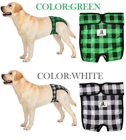 介護 中型犬 マナーバンド 服 マナーパンツ 犬の服 トイレ オムツカバー マーキング防止 チェック ドッグウェア しつけ サニタリーパンツ 犬 大型犬