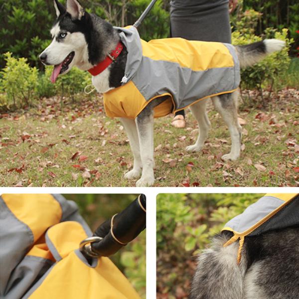 犬用 レインコート ポンチョ 中型犬 大型犬 ドッグウェア かわいい ペット 服 ウェア 雨具 防水
