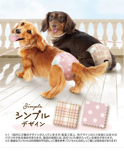 <a href="https://www.qoo10.jp/gmkt.inc/Search/brand.aspx?brandno=18151" target="_blank" class="title_brand" id="btn_brand" title="ユニ・チャーム">ユニ・チャーム</a>【4個セット】 マナーウェア 女の子用 S モーヴピンクドットピンクチェック 36枚 小型犬用 犬用おむつ マナーおむつ ペット用 まとめ売り セット売り まとめ買い