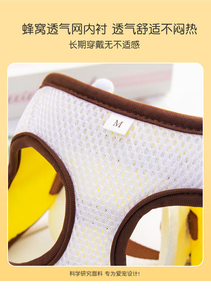 おしゃれ ネコ用ハーネス 胴輪 お散歩 簡単装着 ペット用品 2点セット ハーネス 猫用 お出かけ 犬用 131 リード 犬用ハーネス 小型犬 犬 リーシュ 中型犬 ハーネスリードセット ペットハーネ