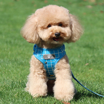 犬用 ハーネス リードセット 中型犬小型犬 脱げない 着せやすい おしゃれな犬ファッション ペット用品かわいい犬ベルト 7カラー選べる