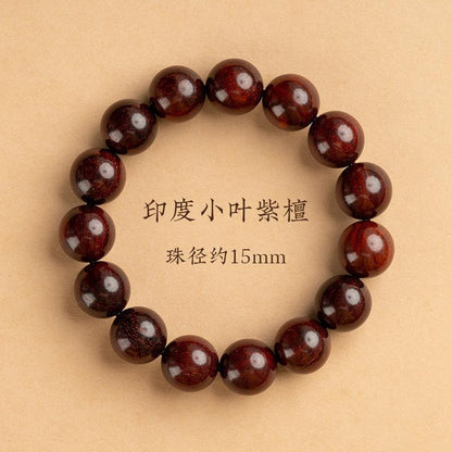 精品小叶紫檀文玩手串高密金星血檀108木质佛珠单圈工艺品批发