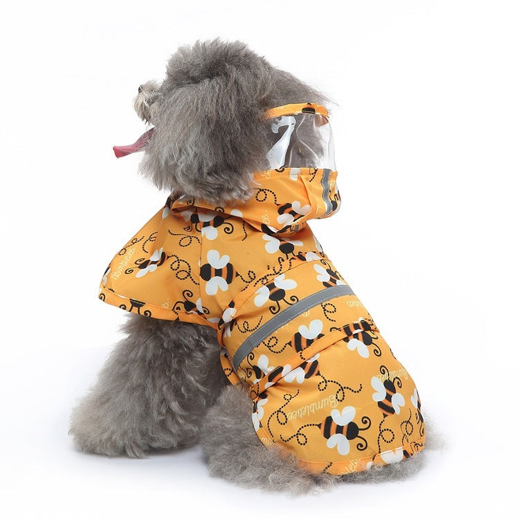 人気足付き犬用レインポンチョ オールインクルーシブ牽引可 中型犬 大型犬 ペット マッキントッシュ