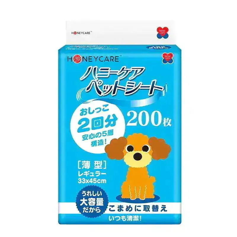 <a href="https://www.qoo10.jp/gmkt.inc/Search/brand.aspx?brandno=109151" target="_blank" class="title_brand" id="btn_brand" title="Honeycare">Honeycare</a>ペットシーツ 薄型 ペットシート犬猫 サイズ選択可 レギュラー800枚 ワイド400枚 スーパーワイド200枚