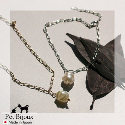 <a href="https://www.qoo10.jp/gmkt.inc/Search/brand.aspx?brandno=121124" target="_blank" class="title_brand" id="btn_brand" title="MELODY ACCESSORY">MELODY ACCESSORY</a>K18GP 送料無料 ドッグアクセサリー 犬用 ネックレス 首輪 チョーカー 犬 いぬ DOG ねこ 猫 ペット パール ゆがみパール バロックパール 淡水パール シンプル
