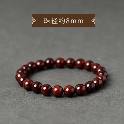 精品小叶紫檀文玩手串高密金星血檀108木质佛珠单圈工艺品批发
