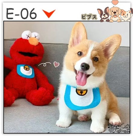 【3+1枚 / 5+2枚】超人気のインスタイルフラワービブ猫唾液タオル純粋な手作り犬用ビブペット織りネックスカーフ