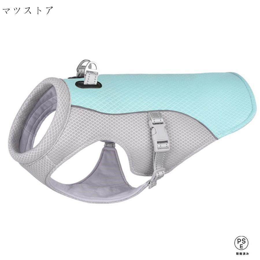 犬用クールベスト 冷感 冷却ベスト ハーネス一体型 ひんやりベスト 人気商品超目玉 犬用夏服 冷却コート 通気性 熱中症対策 日焼き防ぐ お出かけ お散歩