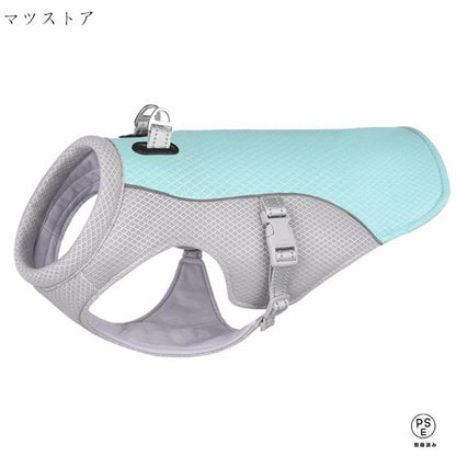 犬用クールベスト 冷感 冷却ベスト ハーネス一体型 ひんやりベスト 人気商品超目玉 犬用夏服 冷却コート 通気性 熱中症対策 日焼き防ぐ お出かけ お散歩