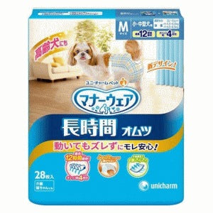 <a href="https://www.qoo10.jp/gmkt.inc/Search/brand.aspx?brandno=18151" target="_blank" class="title_brand" id="btn_brand" title="ユニ・チャーム">ユニ・チャーム</a>ユニ・チャームペット マナーウェア 高齢犬用 紙オムツ M 28枚入