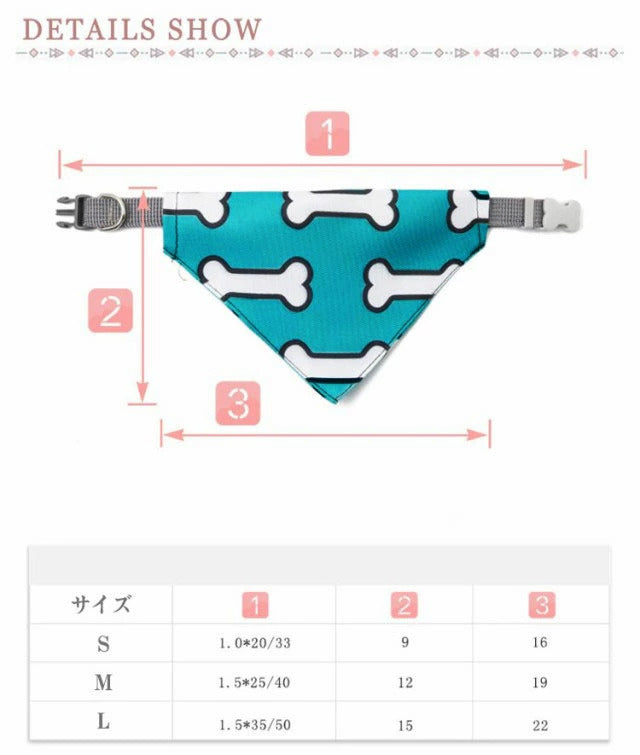 新作セール猫用 三角形 首輪 ペット用 犬用 よだれかけ スカーフ ドッグウェア ペット用品 エプロン かわいい おしゃれ 犬服 犬の服 調整可能 アクセサリー スタイ2025年