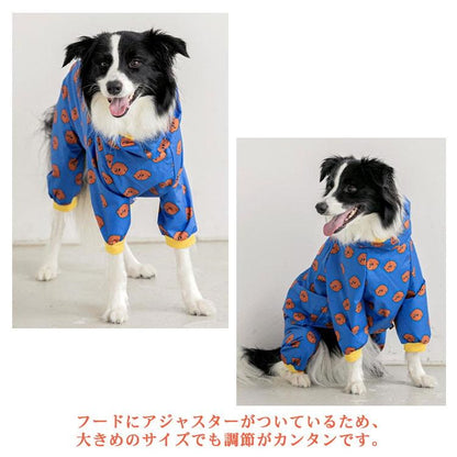 犬 レインコート 着せやすい 小型犬 中型犬 大型犬 犬用レインコート 犬服 レインウェア 韓国風 柄 ドッグウェア 撥水 防水 雨具 かっぱ