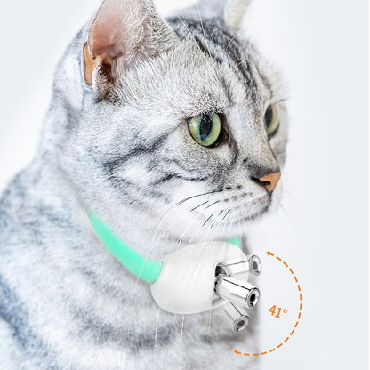 レーザー首輪 猫用 角度調整 ペット 猫の首輪 猫のおもち 首輪 サイズ調整可能 レーザー光線 ペットサークル Type-c充電式 安全 無毒