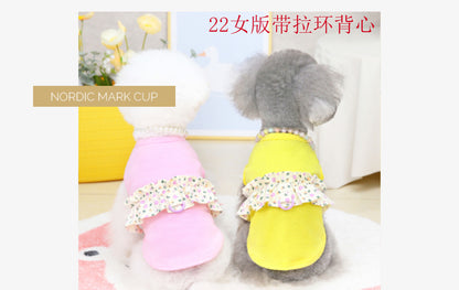 猫 犬 洋服 犬服 ペット服 大中小型犬 ペット用品 犬/猫用 犬の服 ペットウエア 小型犬 中型犬 通気 可愛い ドッグウェア トレーナー 犬 服 ワンピース サロペット ビションフリーゼ 犬猫服