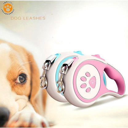 犬用リード ドッグリード ペットリード 伸縮リード 巻き取り式 ペット用品 中型犬 小型犬用 5M