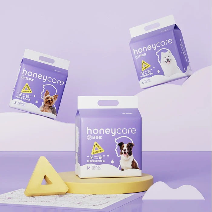<a href="https://www.qoo10.jp/gmkt.inc/Search/brand.aspx?brandno=109151" target="_blank" class="title_brand" id="btn_brand" title="Honeycare">Honeycare</a>ペットシーツ 薄型 うす型 横漏れ防止 ペットシート犬猫 サイズ選択可 レギュラー400枚 ワイド200枚 スーパーワイド100枚