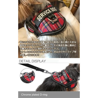 新商品プロモーション，数量限定 犬 ハーネス チェック ペット 服 胴輪 キャット ドッグ メッシュ ドッグウェア 小型犬 中型犬犬 ハーネス
