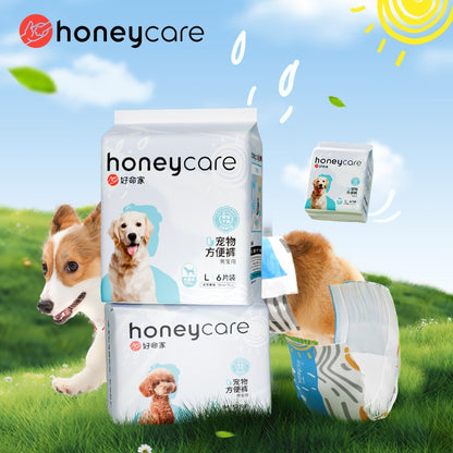 <a href="https://www.qoo10.jp/gmkt.inc/Search/brand.aspx?brandno=109151" target="_blank" class="title_brand" id="btn_brand" title="Honeycare">Honeycare</a>男の子用マナーおむつオムツ 36枚 ペットの紙おむつ 男の子 しつけ 男の子 マナーおむつ ペット 犬 おむつ 犬用 オス オムツ 犬オムツ ペットオムツ 犬用オムツ 紙オムツ 小型犬 テープ式