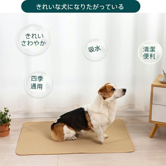 洗えるペットシーツ 洗える 滑り止め 犬シーツ ワイド おしっこシート ペットシーツ 消臭 丸ごと洗える 下敷きマット 四重構造 漏れ防止 速乾 中型 大型 犬 猫 犬用 おしっこパッド エ
