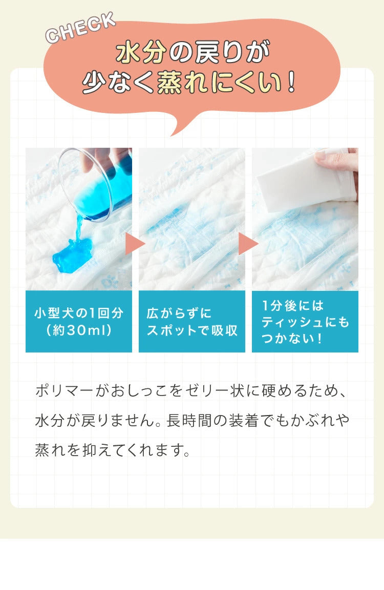 <a href="https://www.qoo10.jp/gmkt.inc/Search/brand.aspx?brandno=134820" target="_blank" class="title_brand" id="btn_brand" title="リコメン堂">リコメン堂</a>犬 おむつ ペット 男の子 抗菌 消臭 S M L XL 4サイズ 7層構造 超吸収 漏れない 防臭 120枚 100枚 大容量 マナー ベルト パンツ しつけ マーキング防止 介護 超小型犬 小型犬