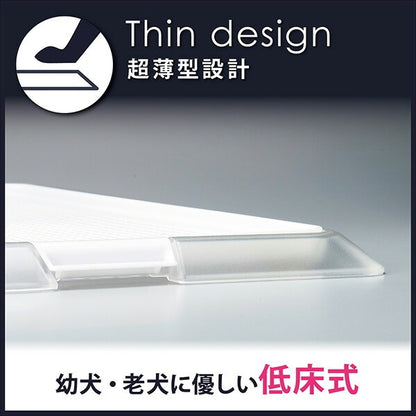 ボンビアルコン ペットレークリアメッシュ M 約6449cm ワイドサイズのシーツ対応 薄型 低床式 トイレ 犬用トイレ 半透明 クリア 小型犬用 室内犬 ボンビ