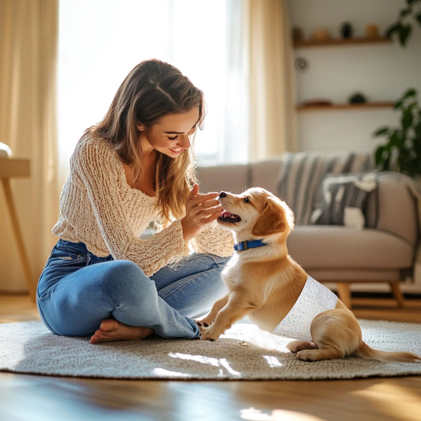<a href="https://www.qoo10.jp/gmkt.inc/Search/brand.aspx?brandno=109151" target="_blank" class="title_brand" id="btn_brand" title="Honeycare">Honeycare</a>ペットの紙おむつ 男の子用 50枚入り 犬用 オムツ マナーウェア 犬用 高齢犬用 紙オムツ 犬 紙おむつ 旅行・介護・トレーニング対応 SSS/SS/S/M/Lサイズ選べる 使い捨て 清潔・快適設計