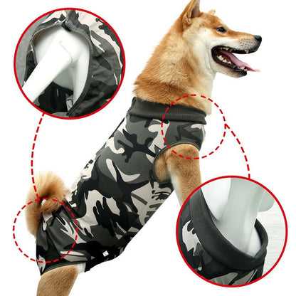 タイムセール術後服 犬用 服 術後ウェア 保護服 ボタンタイプ 犬介護服 不妊手術 オス去勢 傷口保護 皮膚保護 避妊 傷舐め防止 雄雌兼用 小型犬 中型犬 (L-3XL)術後服 犬用