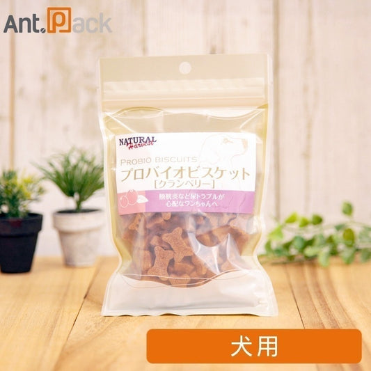 <a href="https://www.qoo10.jp/gmkt.inc/Search/brand.aspx?brandno=111102" target="_blank" class="title_brand" id="btn_brand" title="Natural Harvest">Natural Harvest</a>ナチュラルハーベスト プロバイオビスケットクランベリー 犬用 80g［ネコポス発送］5点まで（07509）