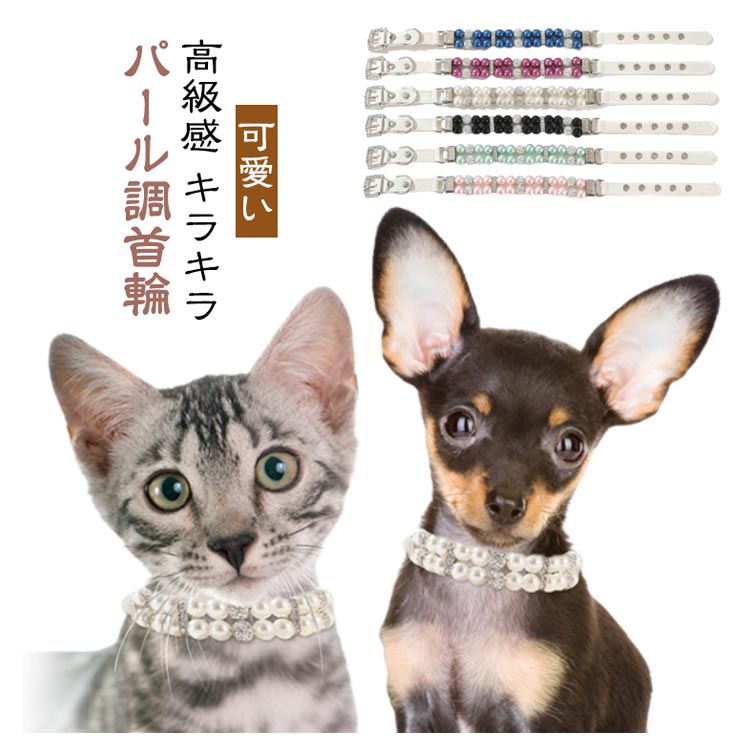 【送料無料】犬 首輪 おしゃれ かわいい おすすめ パール調 パール ビーズ 猫用首輪 犬散歩グッズ 可愛い 首輪犬 中型犬首輪 子犬 小型犬 中型犬 犬の首輪 犬用首輪 犬首輪 散歩 グッズ 愛犬